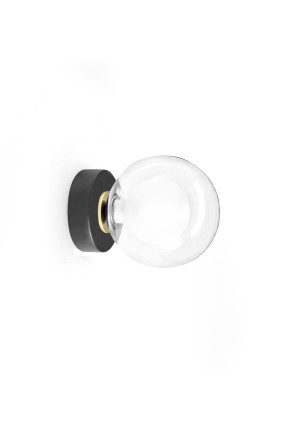 Cosmo I - Aplică cu abajur transparent din sticlă